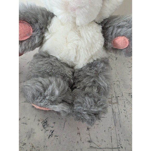 Vtg 1983 Wallace Berrie Mini PARTY Panda BEAR w/ Hat 6" Gray & White Plush Korea - Picture 2 of 5